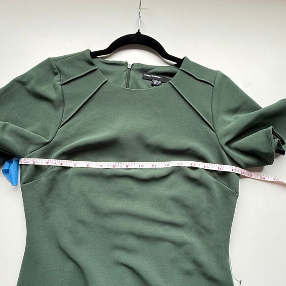 NWT Maggie London flutter sleeves green sheath midi dress Size 6 - Picture 10 of 16